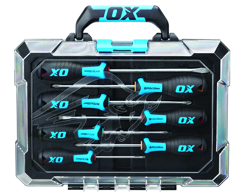 OX Pro Tough 7 Piece Screwdriver Set